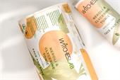 Cosmetic labels on Roll for containers
