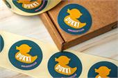 Circle stickers for Dukki on rolls