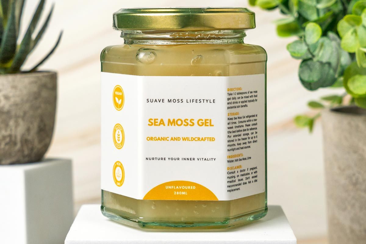 Jar labels for Sea moss