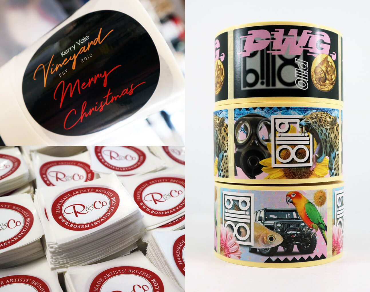 Examples of Personalised Stickers