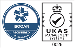ISO 9001 and ISO 14001 accreditation logos (Cert Number: 20115)